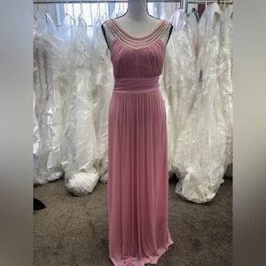 Elegant Pink Evening Gown